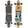 Apollo Twin Tip DT Fiberglas Longboards. Extrem leicht und stabil naturholzfarben|braun|SCHWARZ 38"