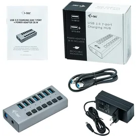 iTEC i-tec USB 3.0 Charging HUB 7 port + Power Adapter 36 W