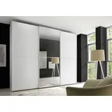 STAUD Schwebetürenschrank »Sinfonie Plus, edles Design in hochwertiger Qualität, Made in Germany«, Mit Spiegeltüre und vier verschiedenen Ausstattungsvarianten, weiß / 249cm / 68 cm (H/B/T), Basic,