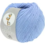 Lana Grossa Soft Cotton Häkelwolle, 140 m blau