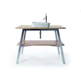 Duravit Cape Cod Aufsatzbecken, 460 x 460 mm, mit Armatureninsel, Weiß Seidenmatt