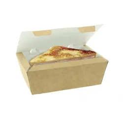 250 Stück Verpackung für gebratene Speisen und Sandwiches (1400cc) Ref SYFK1