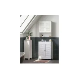 VASAGLE Bad-Hängeschrank BBC27WT weiß 60,0 x 20,0 x 70,0 cm