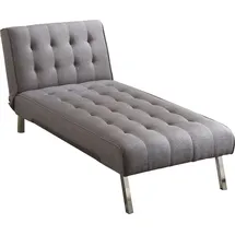 Atlantic Home Collection Relaxliege Polyester 76 x 82 x 178 cm grau