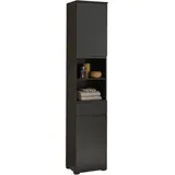 BASIC by Balculina Spice Hochschrank 40 x 191 cm Schwarz Holz
