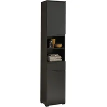 BASIC by Balculina Spice Hochschrank 40 x 191 cm Schwarz Holz