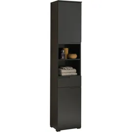 BASIC by Balculina Spice Hochschrank 40 x 191 cm Schwarz Holz