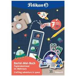 Pelikan zum Basteln Weltraum Malbuch