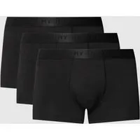 Trunks mit elastischem Logo-Bund im 3er-Pack, Black, S