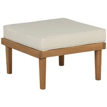 Beliani Gartenstuhl Heller Holzfarbton Beige 57x57x39