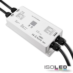 ISOLED DALI DT8 1 Adresse RGB+W PWM-Dimmer IP67, 4 Kanal, 12-36V 4x5A, 48V 4x3A, mit Digital-Display ISO-115066