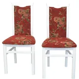 HOFMANN LIVING AND MORE Esszimmerstuhl, (Set), 2 St., Webstoff-Polyester, rot