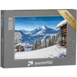 puzzleYOU Puzzle Puzzle 1000 Teile XXL „Winterliche Alpen in Österreich“, 1000 Puzzleteile, puzzleYOU-Kollektionen Österreich