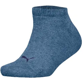 Puma Kinder Sneakersocken, 3er Pack Bequem sitzend-Plain Sneaker 3P, blau 35-38
