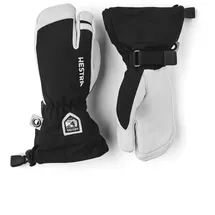 Hestra Kinder Army Leather Heli Ski Handschuhe (Größe 4, schwarz)