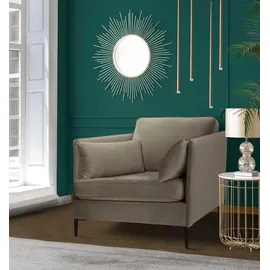 Home Affaire Sessel Light, inklusive loser Zierkissen, mit schmalen Armlehnen und Teleskopfüßen beige