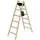 Proregal Sprossen-Stehleiter Holz 2 x 6 Sprossen