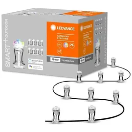 LEDVANCE Außenleuchte Kunststoff 9,6 cm 9er Set RGBW