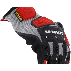 Mechanix Wear Mechanix Herren M-pact® Knit Cr5a5 rękawiczki (L, szare/czarne) Schnittfeste Handschuhe mit Sto schutz, Grau/Schwarz, L EU