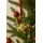 I.GE.A. Dekohänger I.GE.A. "Deko-Kugel", gold, B:9cm H:20cm, Kunststoff, Dekohänger, mit Glocken zum Hängen, 2er Set, Weihnachtsdeko Kranzdeko