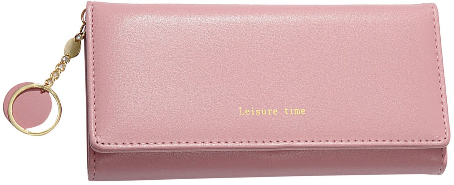 Zofedap Geldbörse Damen Portemonnaie Leather mit Münzfach Kartenhalter Portmonee Geldbeutel Brieftasche Kreditkartenetui Wallet Damen Geldbörsen Groß Totenkopf (Z01-Pink, One Size)