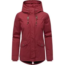 Ragwear Damen, Parka kurzer Mantel warme Winterjacke Parkker Warm YOUMODO Wine Red Gr. XL - XL