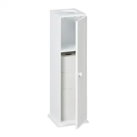 Relaxdays Toilettenschrank 65 x 19,5 x 19,5 cm Weiß