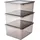 KEEEPER Aufbewahrungsbox Bea 39 x 33,5 x 25,5 cm 3-tlg. transparent