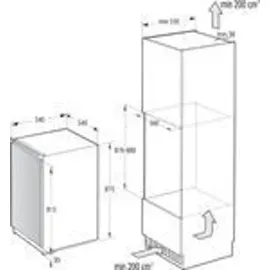 Gorenje RBI409EP1 Einbaukühlschrank (118 l, 880 mm hoch)