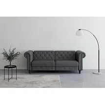 dorel home Schlafcouch Kunstleder 3-Sitzer Grau