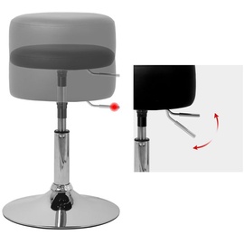 ML-Design Schreibtisch mit Sitzhocker, 150x88x75 cm, Weiß, aus MDF