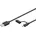 USB 2 0 Kabel USB-A USB-C Micro-USB schwarz Meter