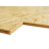 OSB Platten 12 mm, OSB 3, DIN EN 300, SUPERFINISH, 4-seitig Nut + Feder, formaldehydfrei verleimt