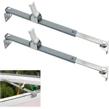 Set Mit 2 Verstellbaren Teleskop-fensterverschlüssen – Fensterstopper, Fensterriegel, Windschutzhalterung