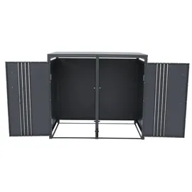 MCW Mülltonnenverkleidung MCW-Q76 116 x 132 x 89 cm anthrazit