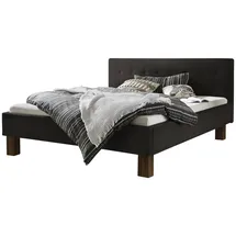 Hasena Polsterbett Noemi Farbe: Nussbaum, geölt, Bezugsfarbe: Buffalo shale, verschiedene Größen