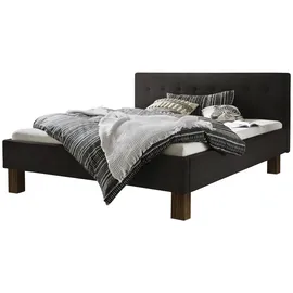 Hasena Polsterbett Noemi Farbe: Nussbaum, geölt, Bezugsfarbe: Buffalo shale, verschiedene Größen