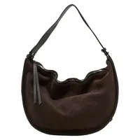 Marc O'Polo Aamu Hobo Veloursleder Braun