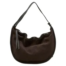 Marc O'Polo Aamu Hobo Veloursleder Braun