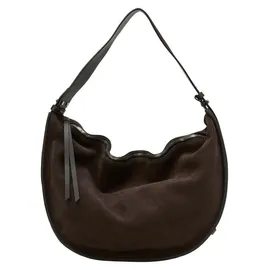 Marc O'Polo Aamu Hobo Veloursleder Braun
