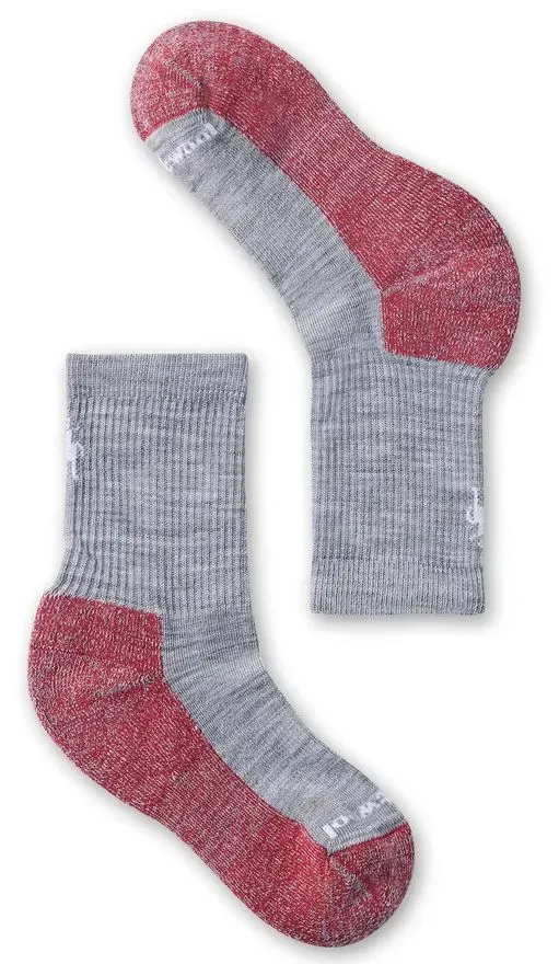 Smartwool Kinder Light Cushion Crew Wandersocken - 26-28 - light gray