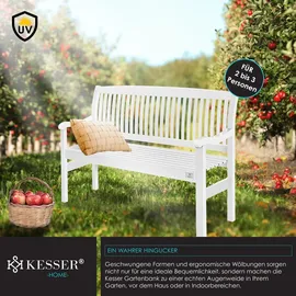 Kesser Gartenbank 125 x 62 x 90 cm Weiß