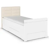 Rauch »Bett Einzelbett Stollenbett Bettkästen EVELYN«, in Komforthöhe mit Polsterkopfteil sowie Schubladen MADE IN GERMANY