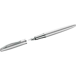 Pelikan Jazz Noble Elegance P36, Silber, Kartuschenfüllsystem, Blau, Metall, Edelstahl, Medium