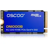 OSCOO 2TB NVMe SSD – M.2 2242 PCIe Gen4x4 Interne Solid-State-Drive, Bis zu 5200 MB/s Lesen & 4800 MB/s Schreiben, 3D NAND, Kompaktes Hochgeschwindigkeitsspeicher für Mini-PCs