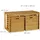 Relaxdays Schuhbank 89 x 45 x 30 cm braun / Bambus