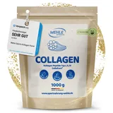 Collagen Pulver 1 kg – Kollagenhydrolysat Peptide Typ I, II & III – Geschmacksneutrales Eiweißpulver – Made in Germany – Wehle Sports (1000g (1er Pack)) - Verpackung kann variieren.