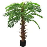 vidaXL Künstliche Palme Cycas mit Topf 140 cm Grün