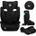 lionelo Hugo i-Size ab 4 - 12 Jahre, ab 15 kg - Schwarz
