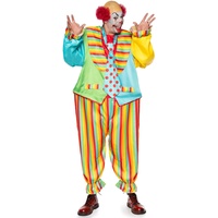 LEG AVENUE Circus Clown Jumpsuit Herren Kostüme, O/S, 430 g